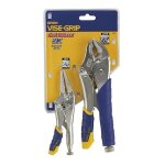 Irwin vise - grip t77t jeu pinces - etaux 2 pcs desserrage rapide mchoires courbes