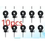 Isolateur à anneau décalé pour clôture électrique, vis dans les poteaux, fil sûr, fournitures de jardin ... Isolateur à anneau décalé pour clôture électrique, vis dans les poteaux, fil sûr, fournitures de jardin ...