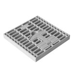 Jardibric - grille de regard pour regard 20 x 20 cm collecteur des eaux pluviales en polypropylène renforcée ... Jardibric - grille de regard pour regard 20 x 20 cm collecteur des eaux pluviales en polypropylène renforcée ...