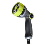 Jardibric - pistolet d'arrosage m�tal gain� 3 en 1 bross� 7 jets gamme premium