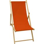 Jardin prive - chilienne en bois coloris paprika - tissu trait� d�perlant