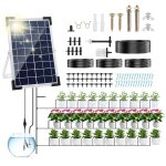 Jardin goutte a goutte système d'arrosage solaire, 5w automatique solaire goutte a goutte kit système ... Jardin goutte a goutte système d'arrosage solaire, 5w automatique solaire goutte a goutte kit système ...