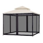 Jardin patio parapluie tente camping en plein air moustiquaire maille romain parapluie net anti - insectes ...