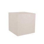 Jardini�re carr�e volcania effet pierre 49, 5 x 49, 5 x 49, 5 cm - 57 l - beige calcaire - eda