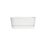 Jardini�re greenville terrase 78 x 35 x 33 cm avec roulettes - blanc - elho