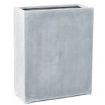 Jardinière haute en fibre de verre h 72 cm gris ciment Jardinière haute en fibre de verre h 72 cm gris ciment