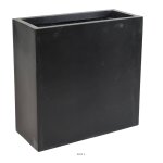Jardinière haute en fibre de verre h 79 cm noir Jardinière haute en fibre de verre h 79 cm noir