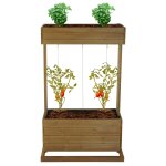 Jardinière hwc - l72, bac a fleurs, 145x85x50cm outdoor sapin bois mvg, brun Jardinière hwc - l72, bac a fleurs, 145x85x50cm outdoor sapin bois mvg, brun