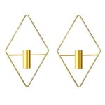 Jardini�re murale g�om�trique rhombique a suspendre, vase el�gant et durable, support mural pour plantes, ...