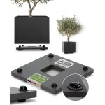 Jardini�re porte plantes * ultraplat designer sous - vases a roulettes * 38x38cm pour tous les pots et ...