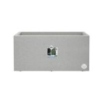 Jardinière rectangle en plastique 80 x 40 cm elho vivo gris ciment Jardinière rectangle en plastique 80 x 40 cm elho vivo gris ciment