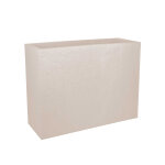 Jardini�re rectangulaire volcania effet pierre - 78, 5 x 29, 5 x 60 cm - 46 l - beige calcaire - eda