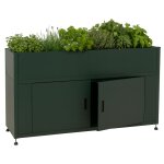 Jardinière sur pied hwc - o85, jardinière métallique sur pied, bac a fleurs, bac a plantes, espace de ... Jardinière sur pied hwc - o85, jardinière métallique sur pied, bac a fleurs, bac a plantes, espace de ...