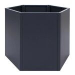 Jardini�re sur pied hwc - p64, jardini�re m�tallique sur pied pour l�gumes / plantes, bac a fleurs, pot ...