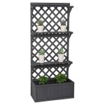 Jardinire sur pied hwc - p69, bac a plantes / a fleurs, pot de fleurs, treillis, espalier, surface de ...