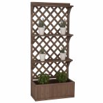Jardini�re sur pied hwc - p69, bac a plantes / a fleurs, pot de fleurs, treillis, espalier, surface de ...