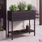 Jardini�re sur pied hwc - p84, bac a fleurs, jardini�re, pot de fleurs, meuble de rangement d'ext�rieur ...