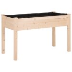 Jardini�re sur pieds potager dim. 122l x 56l x 76h cm inserts d'irrigation + feutre de drainage inclus ...