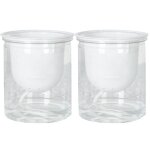 Jardini�res transparentes a arrosage automatique, 2 pi�ces, pour plantes d'int�rieur et d'ext�rieur, ...