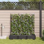 Jardini�res vidaxl avec syst�me d'irrigation 3 pcs noir