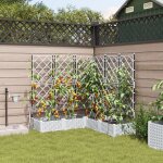 Jardini�res vidaxl avec syst�me d'irrigation 5 pcs blanc