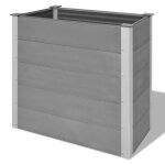 Jardinière - wpc - 100 x 50 x 91 cm - gris - composite bois - plastique - rectangulaire Jardinière - wpc - 100 x 50 x 91 cm - gris - composite bois - plastique - rectangulaire