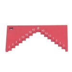 Jauge de profondeur de marche en alliage d'aluminium, surface anodisée rouge, scie de table et plans ... Jauge de profondeur de marche en alliage d'aluminium, surface anodisée rouge, scie de table et plans ...