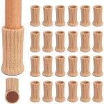 Jaune - 24 housses pour pieds de chaises, pieds de meubles, patins antid�rapants pour 1  a 2  de dia. ...