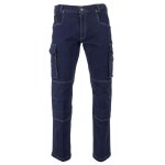 Jean de travail multipoches � genouill�res en denim stretch lma baril denim 50