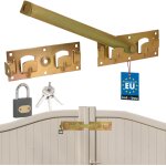 Jeté de portail double gauche droite avec cadenas pour garde - robe Jeté de portail double gauche droite avec cadenas pour garde - robe