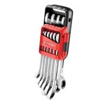 Jeu de 10 cl�s mixtes � cliquet rapides facom 467br. jp10pb 8 � 19 mm