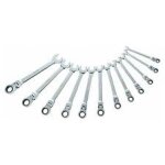 Jeu de 12 cls mixtes a cliquet articulees