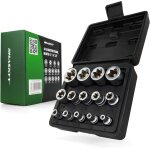 Jeu de 14 douilles torx torx - profil e extérieur - jeu de douilles e4 - e24 1 / 4 3 / 8 1 / 2 - douilles ... Jeu de 14 douilles torx torx - profil e extérieur - jeu de douilles e4 - e24 1 / 4 3 / 8 1 / 2 - douilles ...