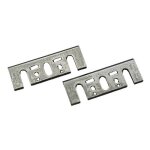 Jeu 2 adaptateurs rabot 82 mm + 2 fers hm 82x5, 5x1, 1 (ryobi, hitachi, makita)