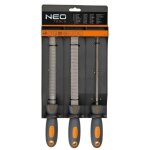 Jeu de 3 limes � m�taux neo tools 37 - 605