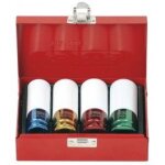 Jeu de 4 douilles a choc pour jantes aluminium ks, �17, 19, 21, 22 mm