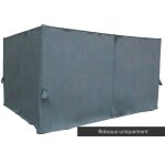 Jeu de 4 rideaux pour tonnelle palmeira 4 x 3 m ardoise