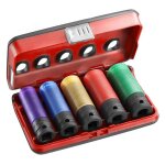 Jeu de 5 douilles longues pour cls  chocs 1 / 2  facom nsi. 5lpb