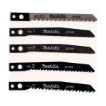 Jeu (5pcs) de lames pour scies sauteuses, contient les lames n 1, n 2, n 3, n 8 et n 10s - makita a - ...