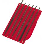 Jeu de 6 limes aiguilles mi - douces laj - 14 avec trousse - sans manche sam outillage