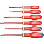 Jeu de 6 tournevis protwist isol�s facom atdve. j6pb 1000v