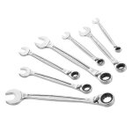 Jeu de 7 cls mixtes  cliquet - 8  19 mm - 467b. j7pb facom