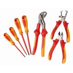 Jeu de 7 outils isoles 1000 volts 3 pinces + 4 tournevis vde sam - ztbpj7