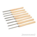 Jeu de 8 ciseaux pour tour  bois
