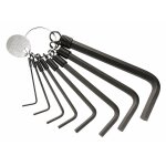 Jeu de 8 cls mles 6 pans courtes sur anneau