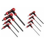 Jeu de 8 cl�s males 6 pans spherique a poignee