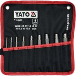 Jeu de 9 emporte pieces ronds yato 2, 5 - 10 mm, poincons de decoupe joints