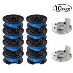 Jeu de bobines de rechange pour tondeuses  gazon ryobi ¿ 10 pices (8 bobines + 2 capuchons) pour dbroussai ...