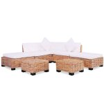 Jeu de canaps 18 pcs rotin naturel vidaxl vidaxl