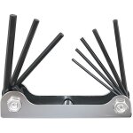 Jeu de cls allen mles hxagonales - cogex - 8 pices - fer, acier - 5  10 mm - 6 pans ou hexagonal ...
